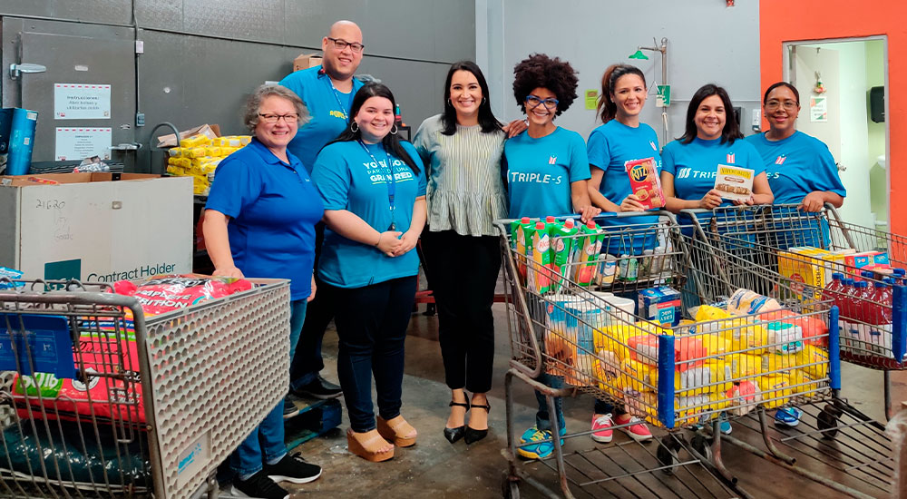 Volunteers help mitigate food insecurity