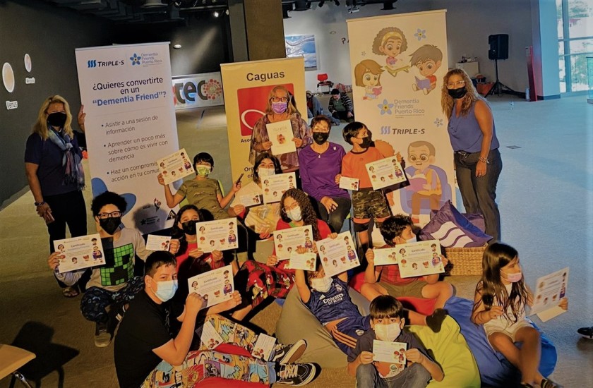 Read children stories to sensitize children to dementia among grandparents